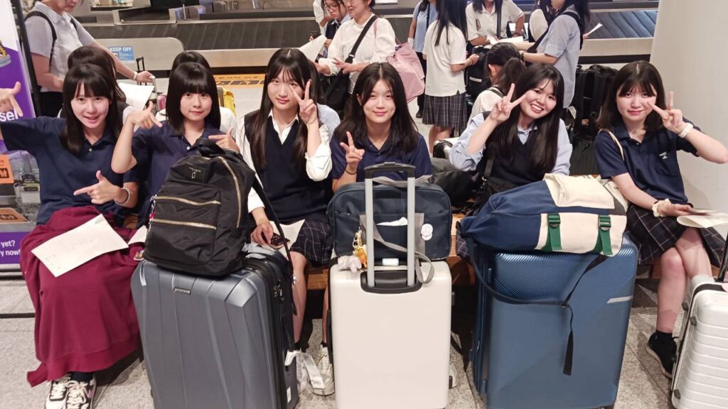 成田空港から出発前