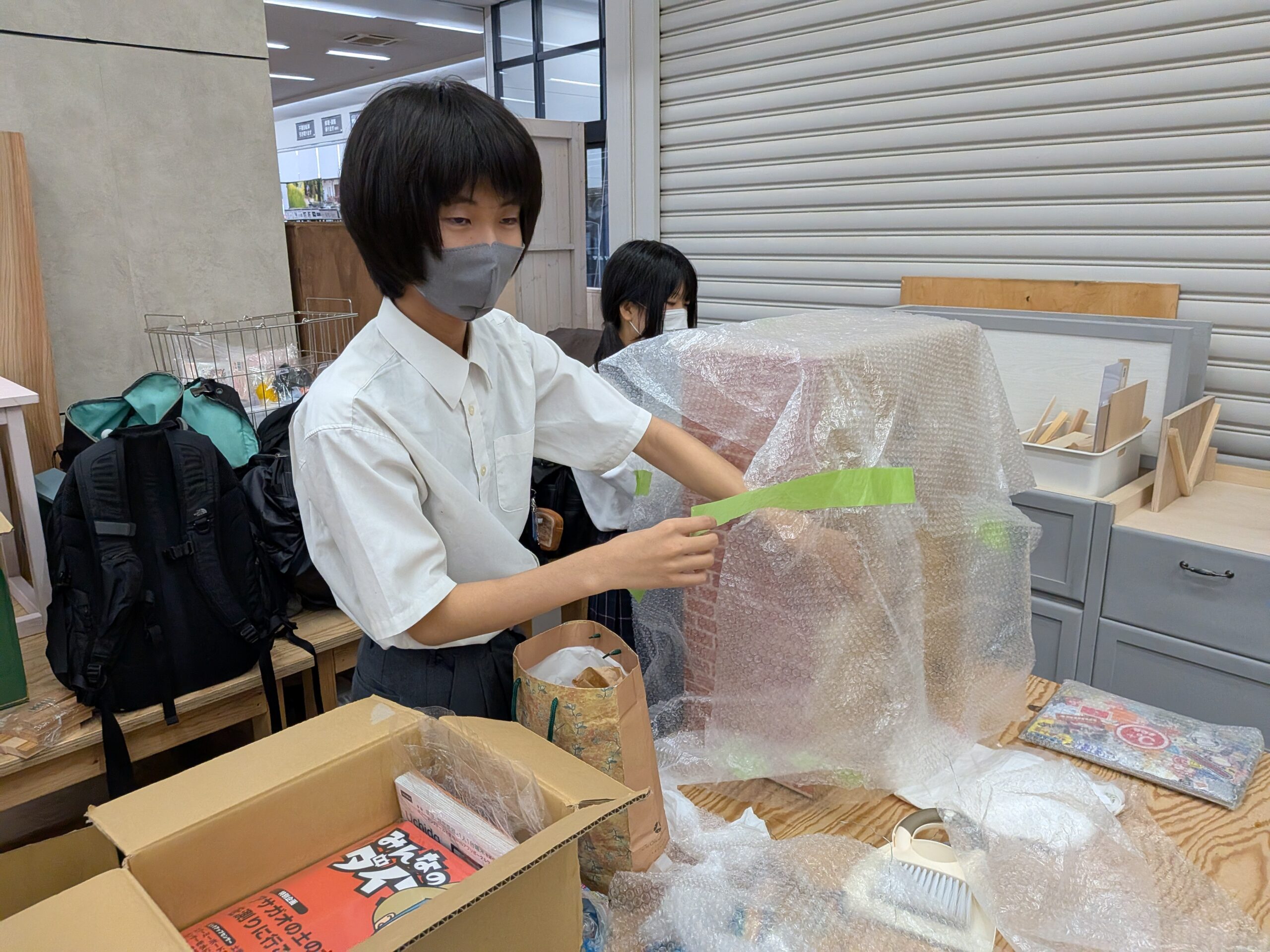 終了後、皆で撤収作業